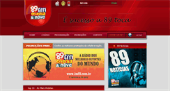 Desktop Screenshot of fm89.com.br